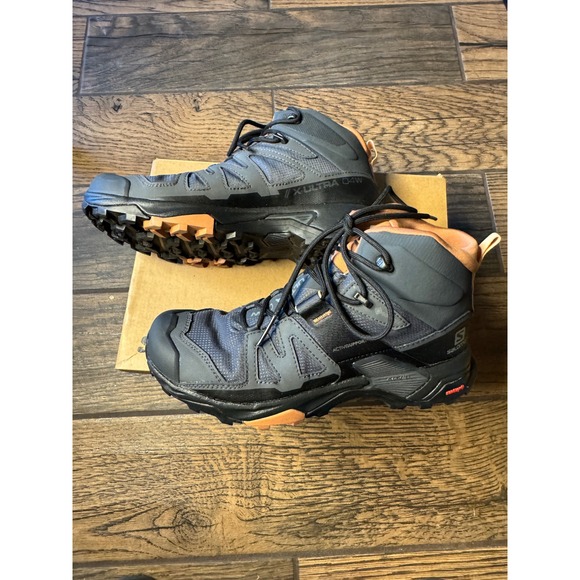 Salomon X Ultra 4 Mid GTX W Gore Tex Women's Hiking Boots Ebony Mocha Cream SZ 8 - Picture 3 of 15